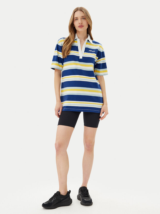 Napapijri Napapijri Polo marškinėliai E-Ete NP0A4ILK Mėlyna Oversize