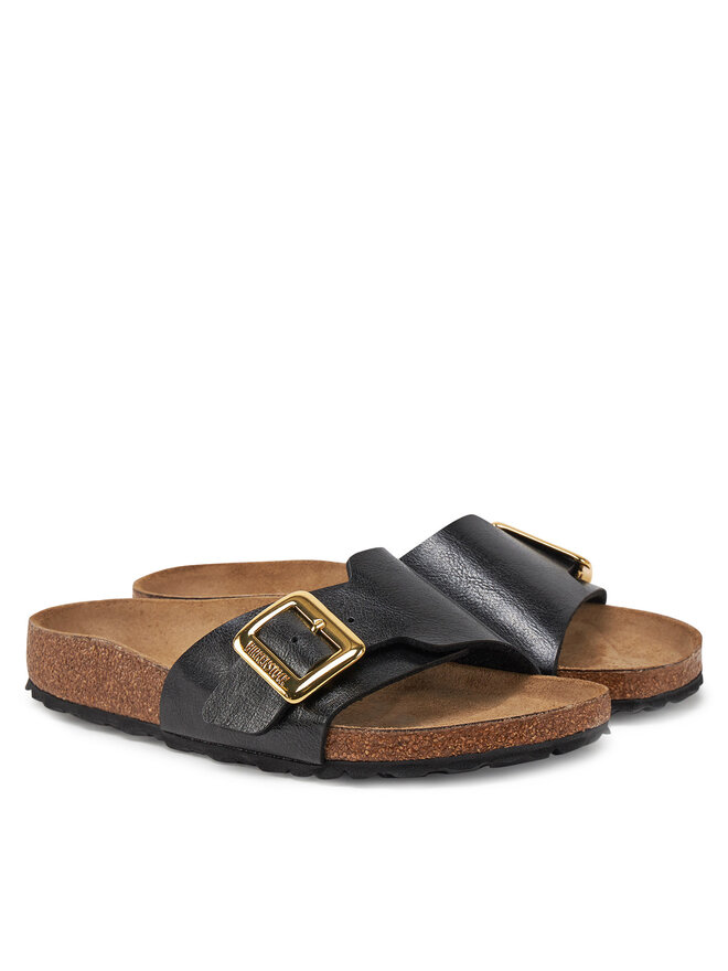 Birkenstock Klapki Birkenstock Catalina Cushion Buckle 1029481 Czarny