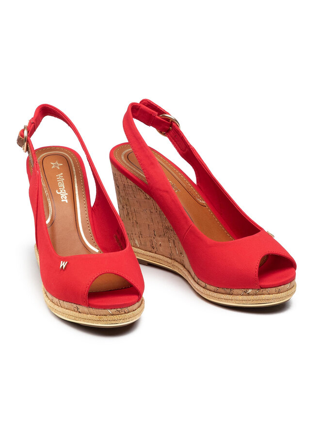 Sandales Wrangler Panama Raval WL11651A Rouge fr.eschuhe.ch