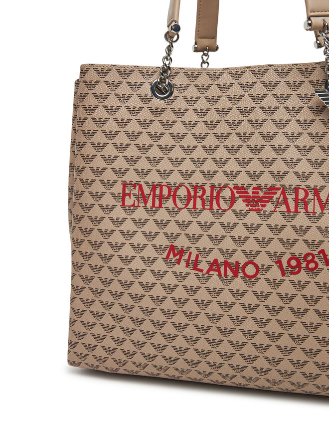 Emporio Armani Ročna torba Emporio Armani Y3D158 YWS0E F1075 Écru