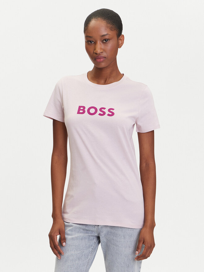BOSS BOSS Póló C_Elogo_5 50501139 Rózsaszín Regular Fit