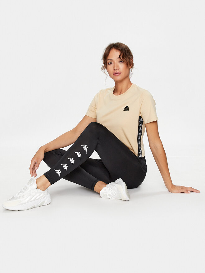 Kappa Kappa Camiseta 313021 Beis Relaxed Fit