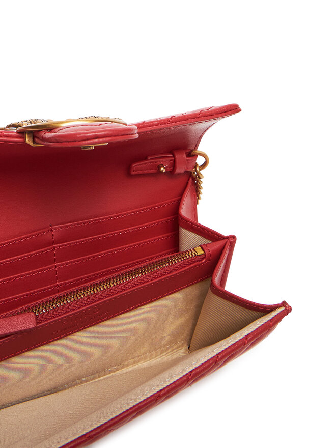 PINKO Kabelka PINKO Love One Wallet C PE 25 PLTT 100062 A0GK Červená