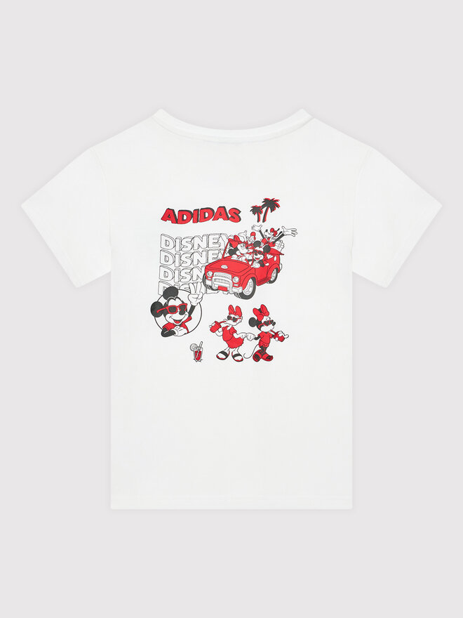 adidas adidas Marškinėliai Disney Mickey And Friends HF7576 Balta Regular Fit