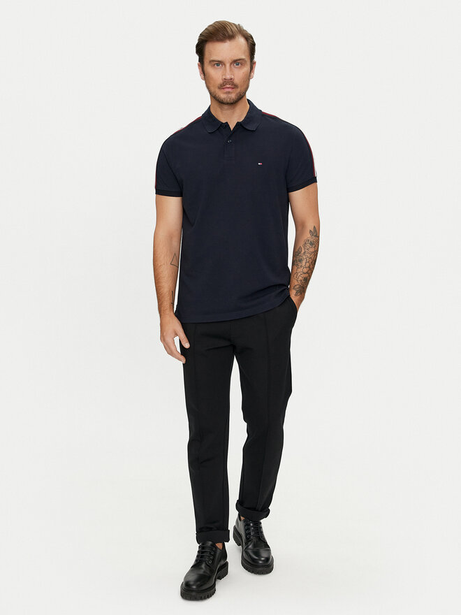 Tommy Hilfiger Tommy Hilfiger Polo marškinėliai Shadow MW0MW35616 Tamsiai mėlyna Regular Fit