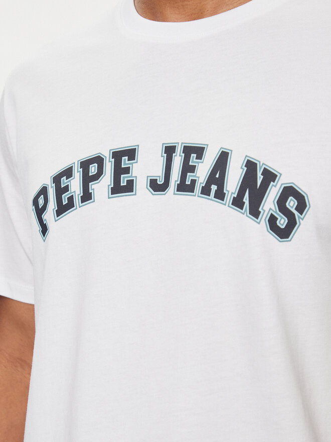 Pepe Jeans Pepe Jeans Marškinėliai Clement PM509220 Écru Regular Fit