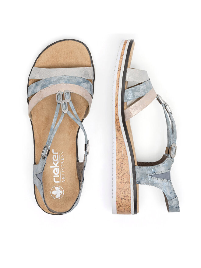Rieker Sandalen Rieker V36G4-40 Blau