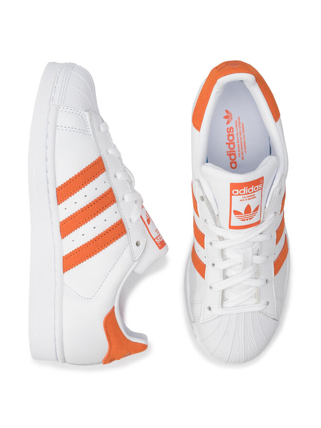 Adidas superstar blanche et orange outlet