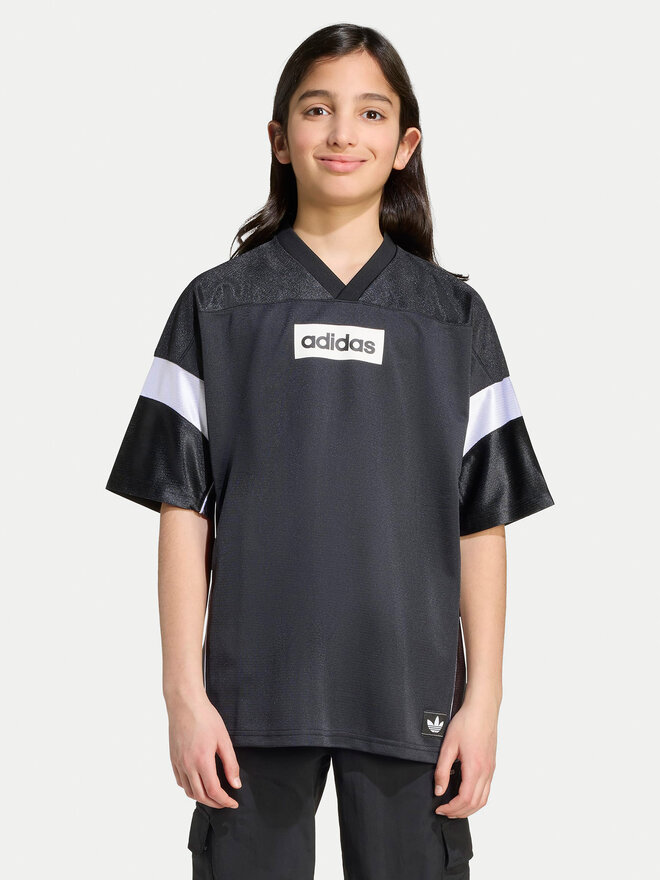 adidas adidas Футболка Jersey JX3880 Чорний Loose Fit