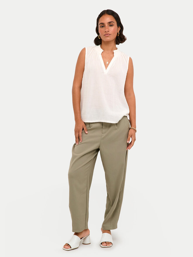 Kaffe Kaffe Τοπ Alice 10508545 Λευκό Regular Fit