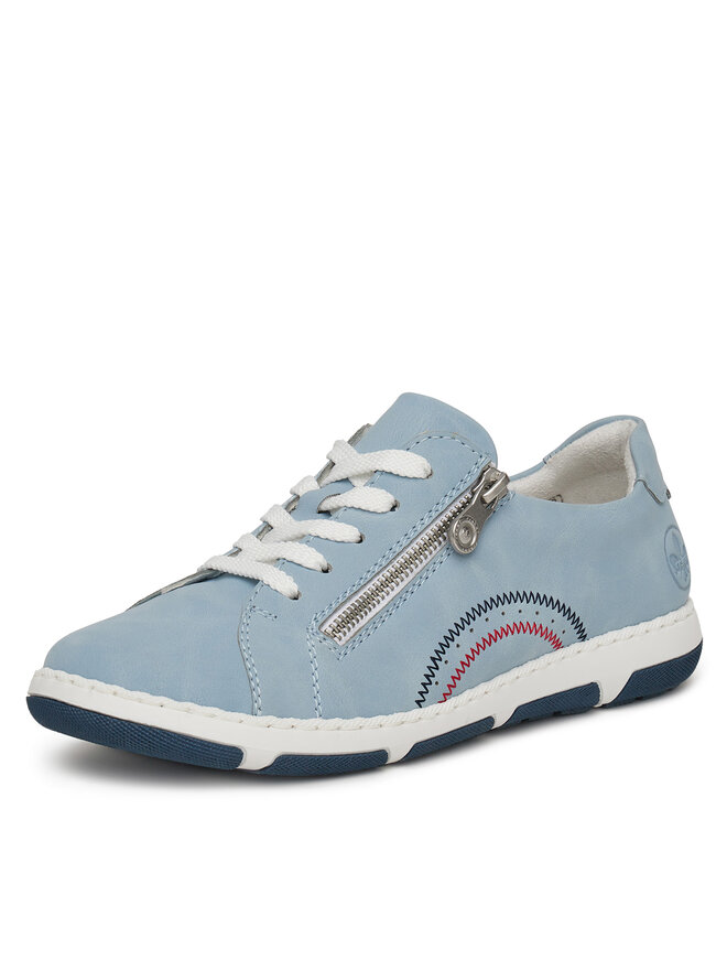 Rieker Sneakersy Rieker 42424-10 Modrá