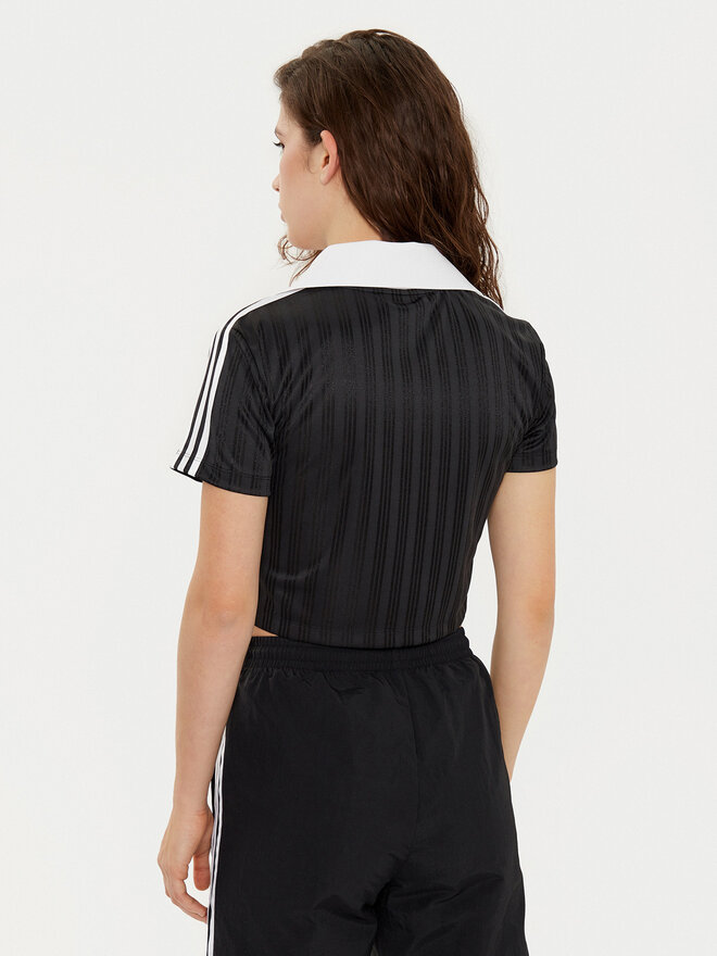 adidas adidas T-Shirt adicolor Football Jacquard JD2606 Schwarz Slim Fit