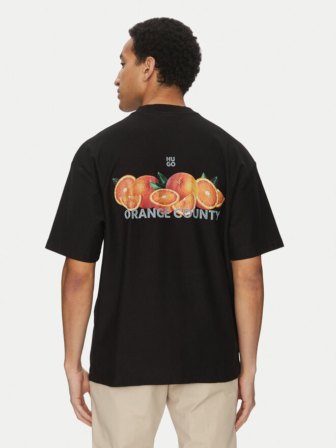 HUGO HUGO T-Shirt Dartiee 50537576 Μαύρο Oversize