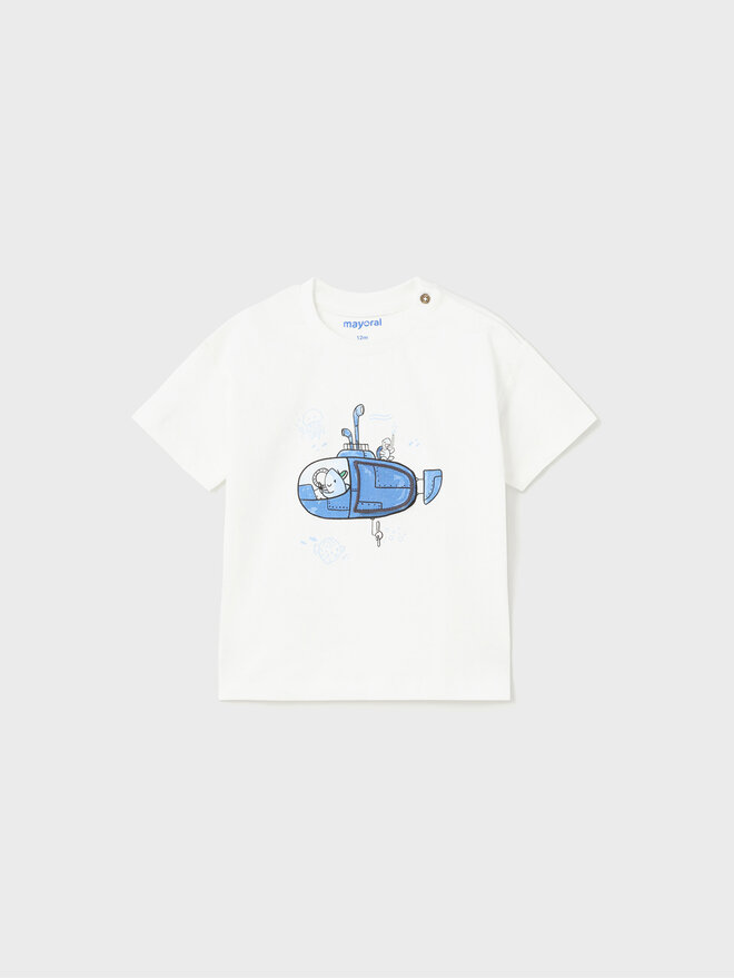 Mayoral Mayoral T-Shirt 1029 Λευκό Regular Fit
