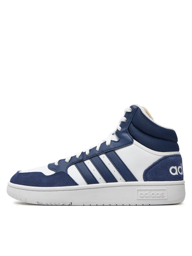 adidas Sneakersy adidas Hoops 3 Mid Lifestyle Basketball Classic Vintage IG1432 Biały