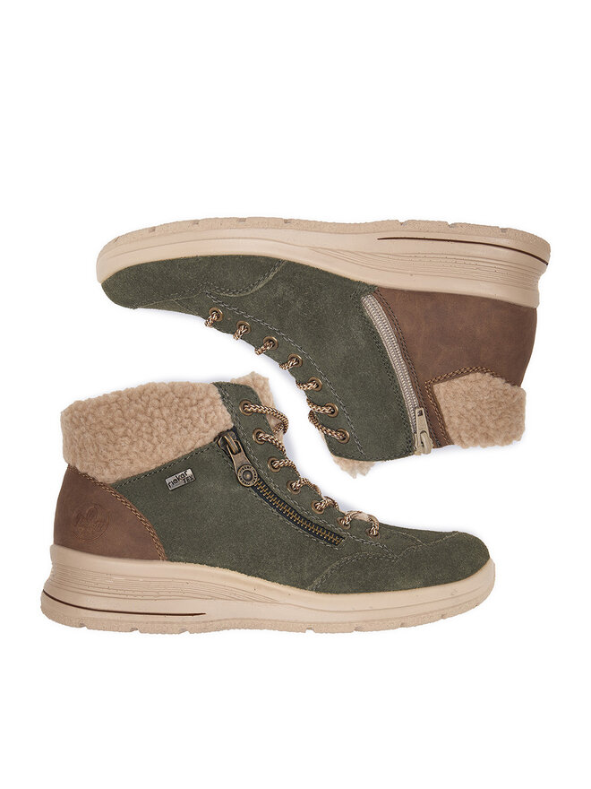 Rieker Schnürschuhe Rieker CEO-L7701-54 Dunkelgrün