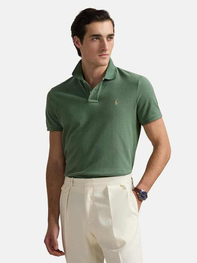 Polo Ralph Lauren Polo Ralph Lauren Поло 710536856465 Зелений Slim Fit
