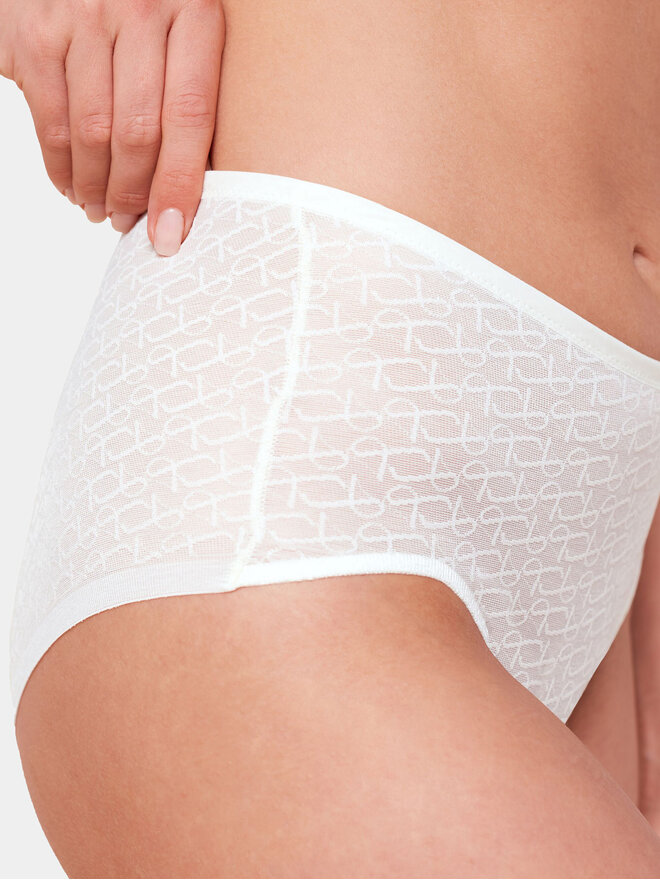 Triumph Triumph Klasične spodnje hlačke z visokim pasom Signature Sheer Maxi EX 10215936 Écru