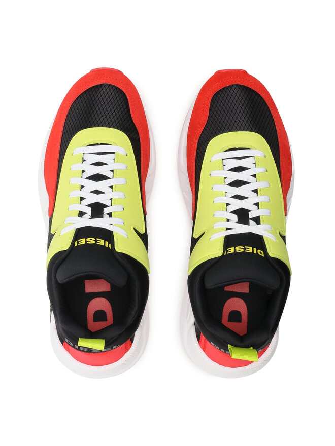 Diesel S -Serendipity sneaker met suède details • Okergeel • de Bijenkorf