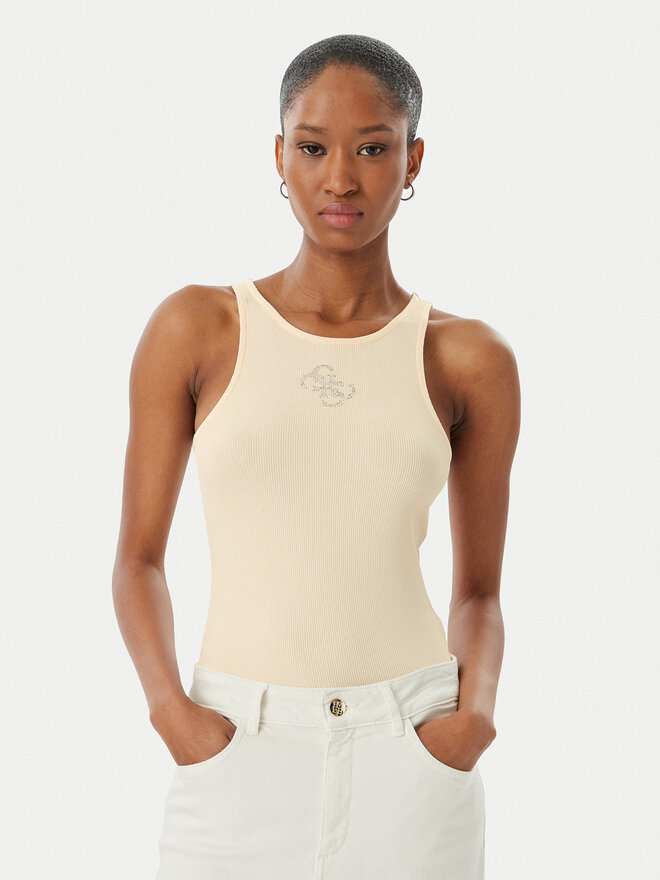 Guess Guess Top W6RP39 KD092 Beige Regular Fit
