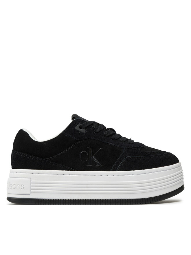 Calvin Klein Jeans Сникърси Calvin Klein Jeans Bold Platf Laceup Low Mg Suede YW0YW01575 Черен