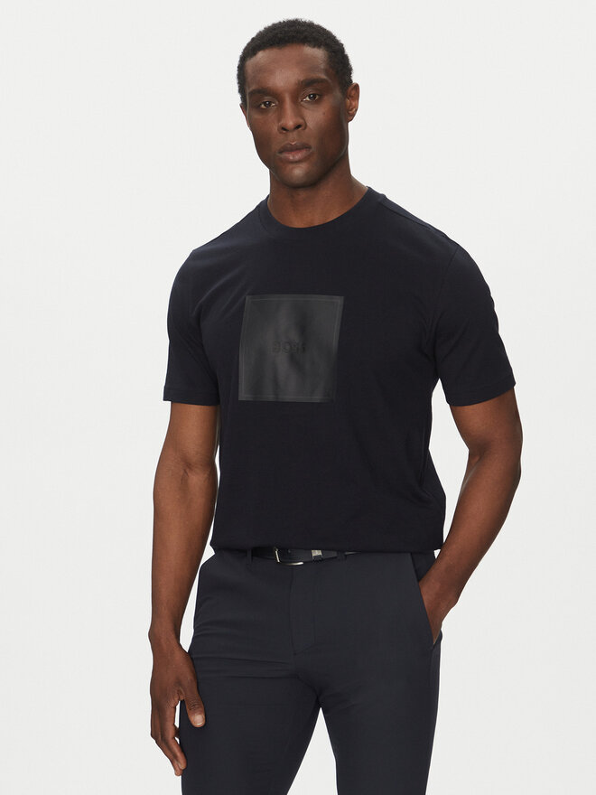 BOSS BOSS T-Shirt Logo 50538096 Dunkelblau Regular Fit