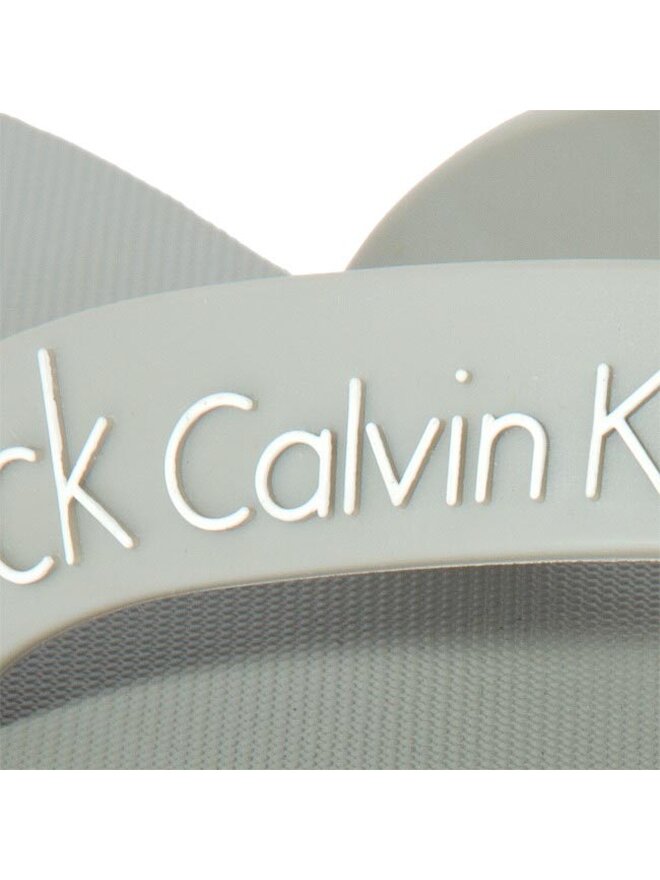 Calvin Klein Jeans Zehentrenner Calvin Klein Jeans Ian Tr Strap + Logo O10334 Grau