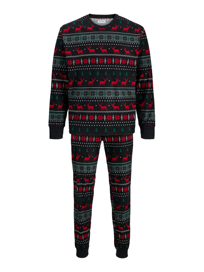 Jack & Jones Jack & Jones Піжама Tristan 12285375 Чорний Loose Fit