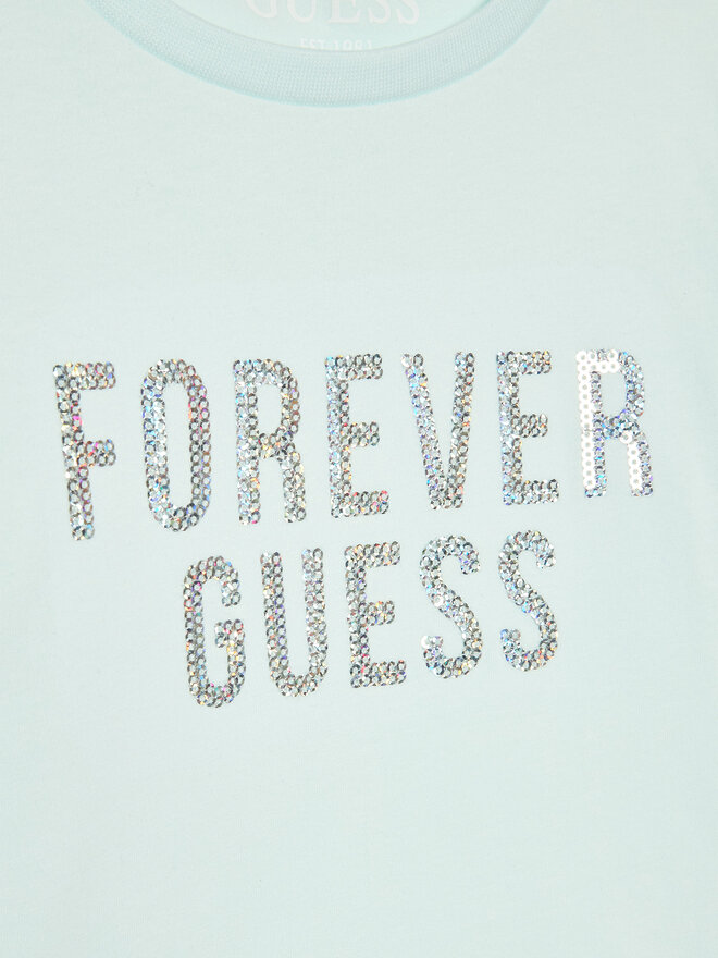 Guess Guess T-Shirt K3RI05 K6YW3 Μπλε Regular Fit