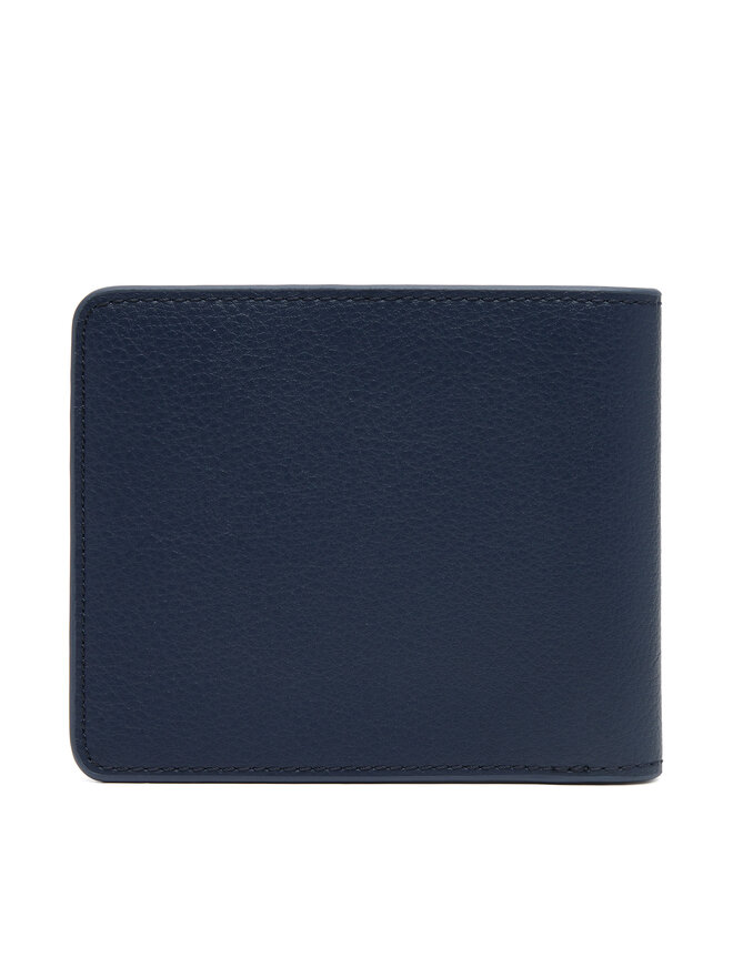 Tommy Jeans Duży Portfel Męski Tommy Jeans Tjm Heritage Leather Cc Wallet AM0AM13371 Granatowy