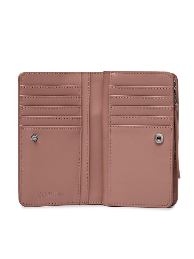 Calvin Klein Velika ženska denarnica Calvin Klein Re-Lock Quilt Bifold Wallet K60K611374 Roza