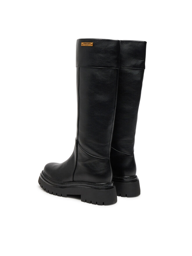 TWINSET Kozačky TWINSET 242TCP048 Černá