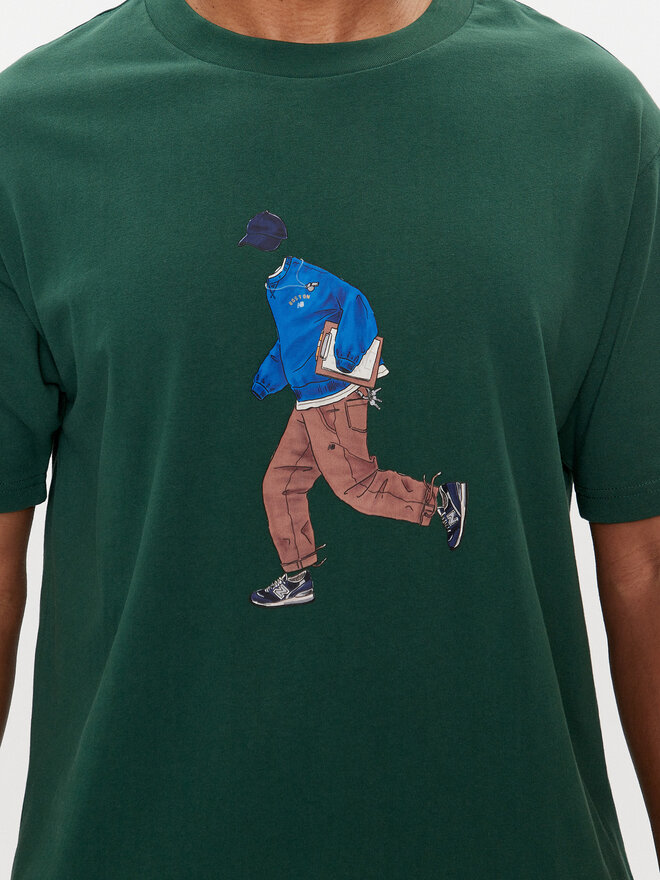 New Balance New Balance Camiseta Athletics MT41579 Verde Relaxed Fit