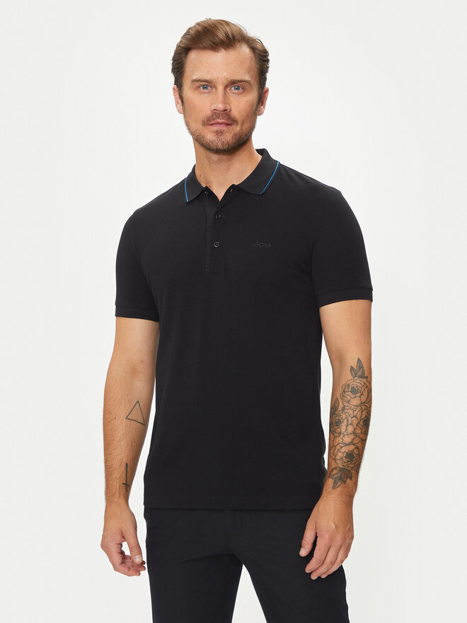 BOSS Boss Poloshirt Paule 4 50506195 Schwarz Slim Fit