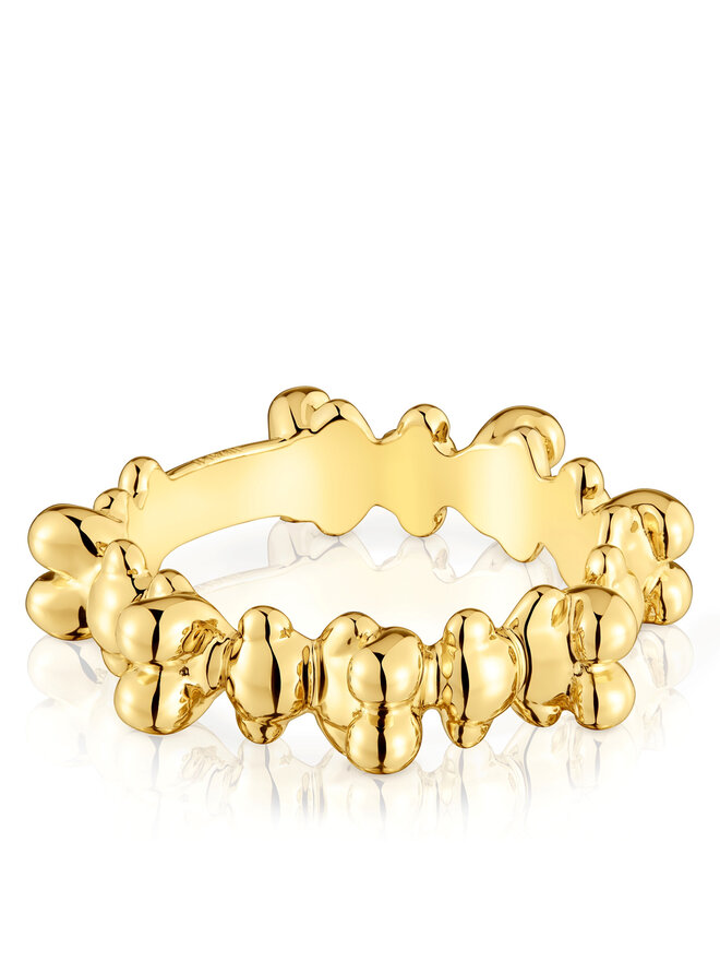 TOUS Δαχτυλίδι TOUS Bold Bear 1004200712 Χρυσό