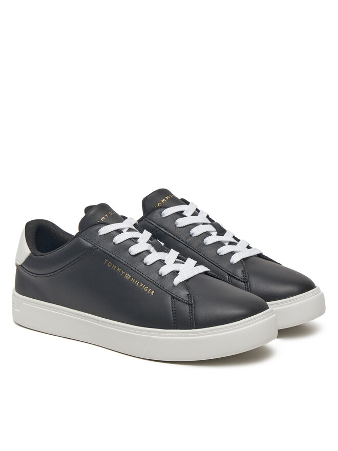 Tommy Hilfiger Sneakersy Tommy Hilfiger Essential Court Sneaker FW0FW08320 Czarny