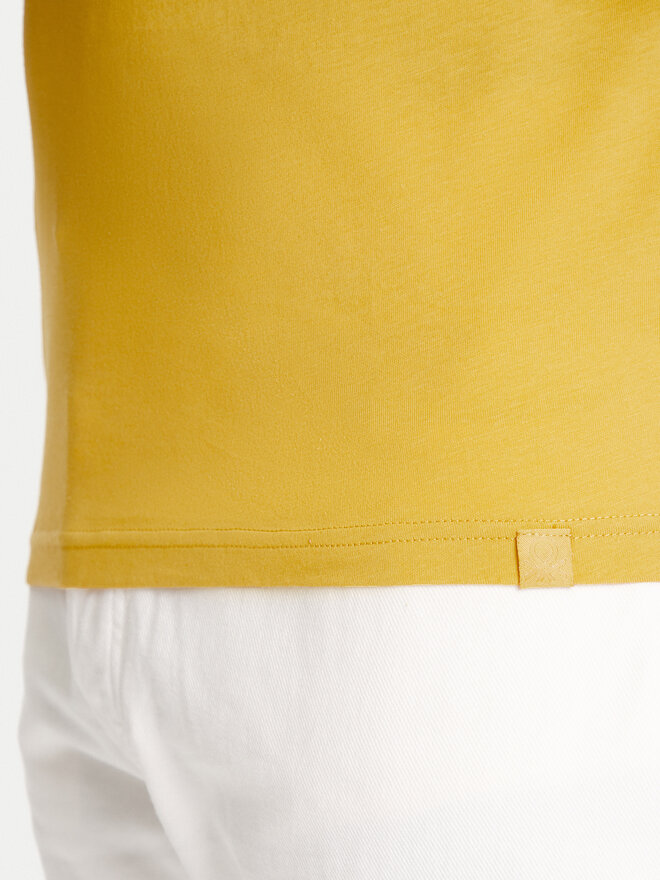 United Colors Of Benetton United Colors Of Benetton Camiseta 3U53J1F15 Amarillo Regular Fit