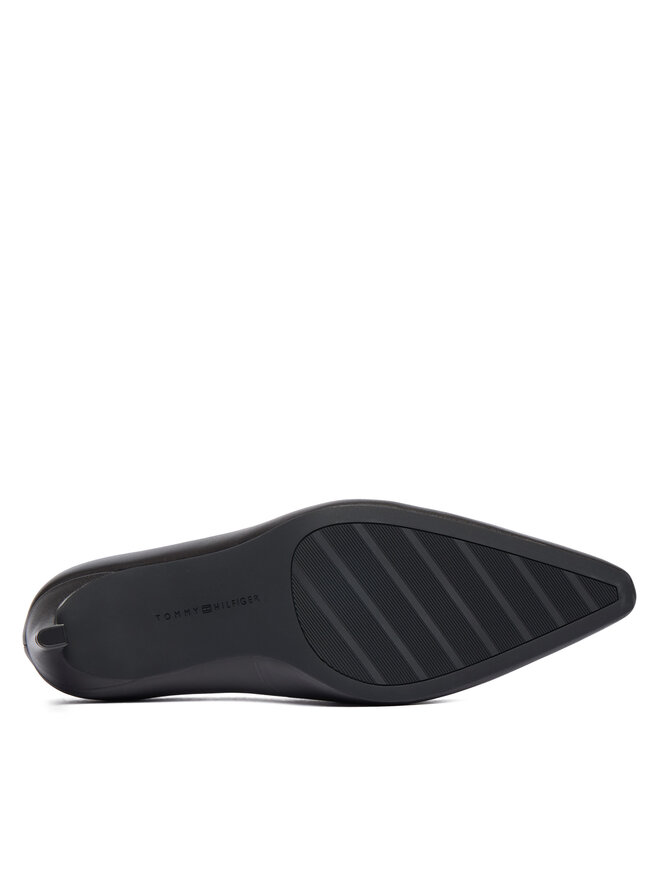 Tommy Hilfiger Pumps Tommy Hilfiger Th Logo Lth Pump Slanted Hl FW0FW09008 Schwarz