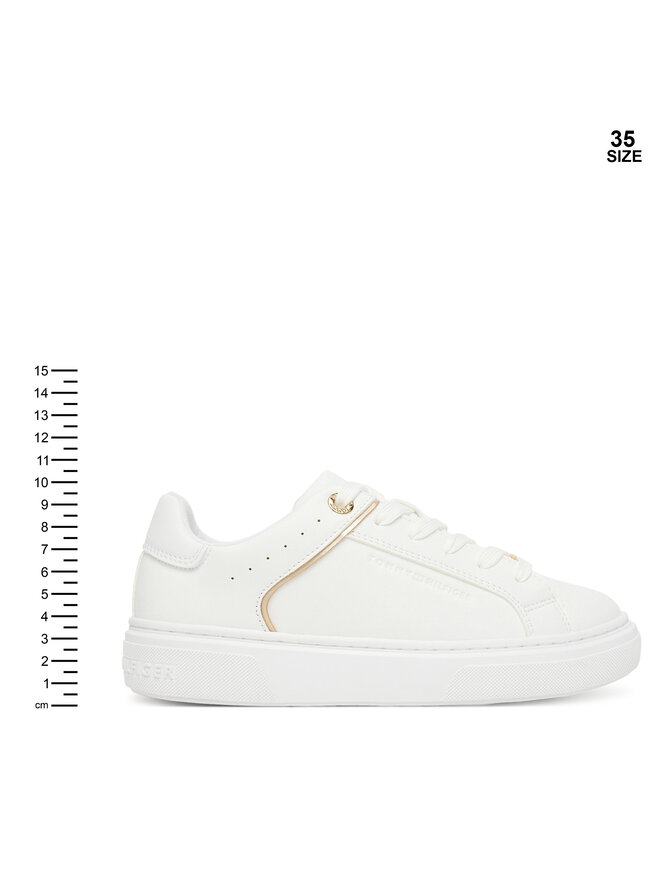 Tommy Hilfiger Sneakers Tommy Hilfiger Low Cut Lace Up Sneaker T3A9-33982-1355 D Weiß