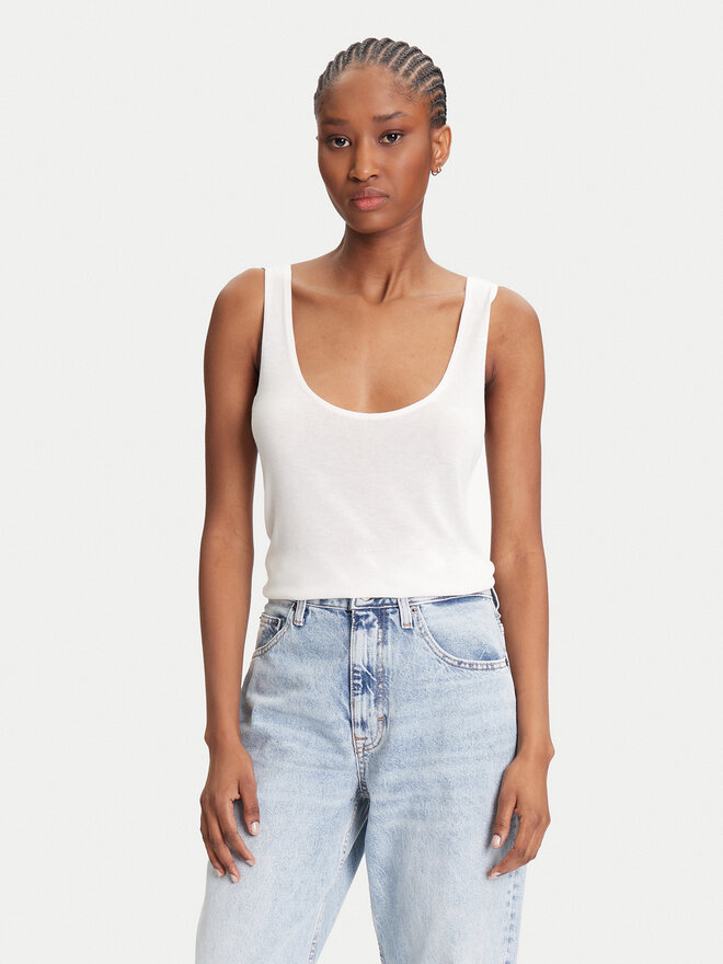Calvin Klein Calvin Klein Marškinėliai LV044C345G Écru Regular Fit