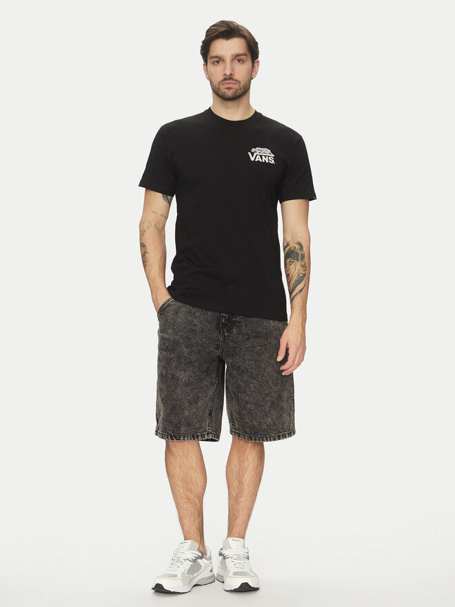 Vans Vans Marškinėliai Sneaky VN000M3Y Juoda Regular Fit