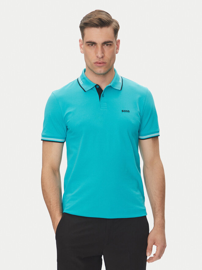 BOSS BOSS Poloshirt Paul 50506193 Türkisfarben Slim Fit