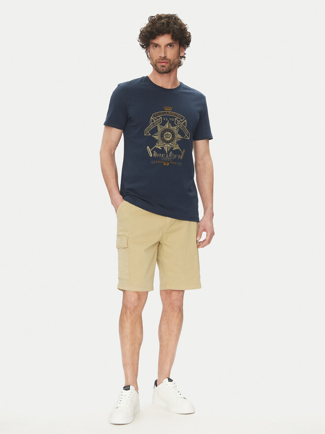 La Martina La Martina T-Shirt Aloysius MARG30 JS206 Dunkelblau Regular Fit