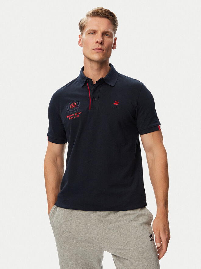 Beverly Hills Polo Club Beverly Hills Polo Club Поло P-SS26M-P2770 Cиній Regular Fit