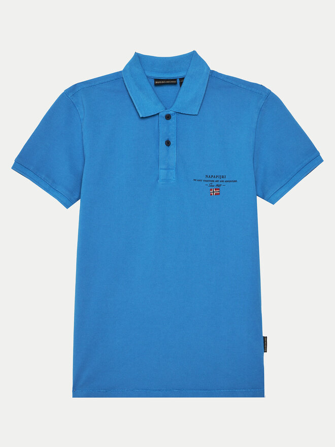 Napapijri Napapijri Polo marškinėliai Elbas 5 NP0A4G4NB2W1 S Mėlyna Regular Fit
