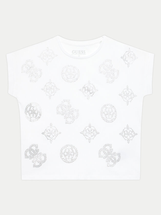 Guess Guess Camiseta J4YI25 K6YW4 Blanco Boxy Fit