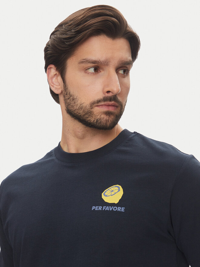 Marc O'Polo Denim Marc O'Polo Denim Póló 500 0007 263 Sötétkék Oversize