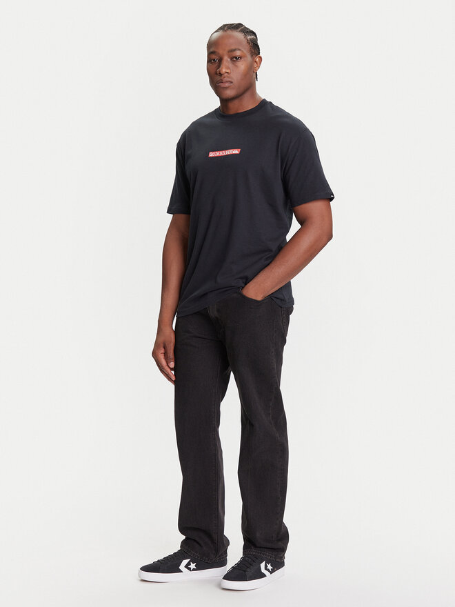 Quiksilver Quiksilver Marškinėliai Dna Clicker Tee EQYZT08207 Juoda Comfort Fit