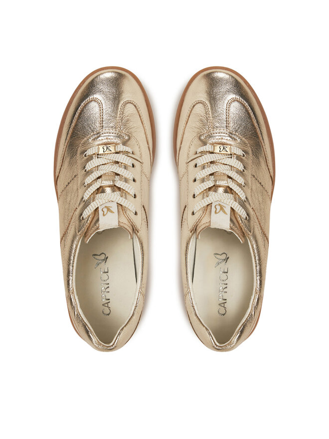 Caprice Sneakersy Caprice 9-23705-44 Złoty