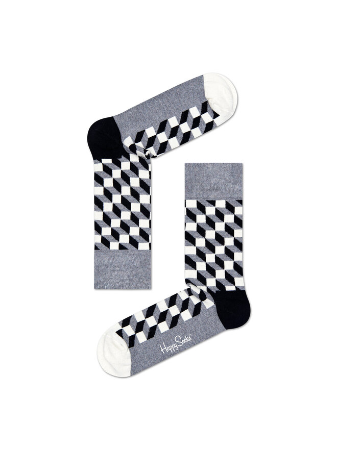 Happy Socks Happy Socks Високі шкарпетки unisex FO01-901 Сірий